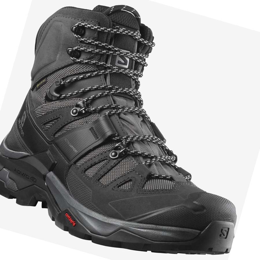 Salomon QUEST 4 GORE-TEX Erkek Yürüyüş Ayakkabısı Gri Siyah | TR 3562BEX